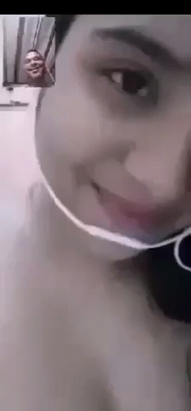 Beautiful girl showing